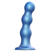 Голубая насадка Strap-On-Me Dildo Plug Balls size S - Strap-on-me - купить с доставкой в Жуковском