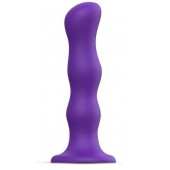 Фиолетовая насадка Strap-On-Me Dildo Geisha Balls size M - Strap-on-me - купить с доставкой в Жуковском