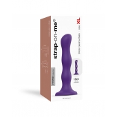 Фиолетовая насадка Strap-On-Me Dildo Geisha Balls size XL - Strap-on-me - купить с доставкой в Жуковском