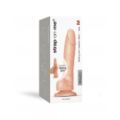Телесный фаллоимитатор Strap-On-Me Sliding Skin Realistic Dildo size M - Strap-on-me