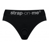 Черные трусики для насадок Heroine Lingerie Harness - size L - Strap-on-me - купить с доставкой в Жуковском