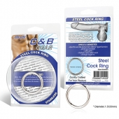 Стальное эрекционное кольцо STEEL COCK RING - 3.5 см. - BlueLine - в Жуковском купить с доставкой