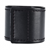 Хомут-утяжка для мошонки из искусственной кожи на липучке VELCRO BALL STRETCHER- 4 см. - BlueLine - в Жуковском купить с доставкой