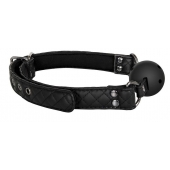 Черный кляп-шарик BALL GAG DIAMOND - Dream Toys - купить с доставкой в Жуковском