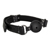 Черный кляп-шарик BALL GAG DIAMOND - Dream Toys - купить с доставкой в Жуковском