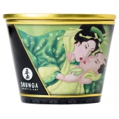 Массажная свеча Exotic Green Tea с ароматом зелёного чая - 170 мл. - Shunga - купить с доставкой в Жуковском
