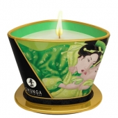 Массажная свеча Exotic Green Tea с ароматом зелёного чая - 170 мл. - Shunga - купить с доставкой в Жуковском