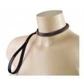 Эффектный сверкающий ошейник с поводком  Гламур - Sitabella - купить с доставкой в Жуковском