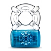 Синее эрекционное виброкольцо Pleaser Rechargeable C-Ring - Blush Novelties - в Жуковском купить с доставкой