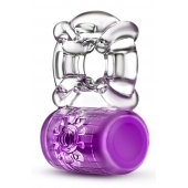 Фиолетовое эрекционное виброкольцо Pleaser Rechargeable C-Ring - Blush Novelties - в Жуковском купить с доставкой