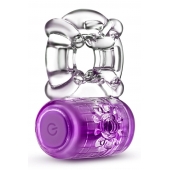 Фиолетовое эрекционное виброкольцо One Night Stand Vibrating C-Ring - Blush Novelties - в Жуковском купить с доставкой