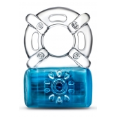 Синее эрекционное виброкольцо One Night Stand Vibrating C-Ring - Blush Novelties - в Жуковском купить с доставкой