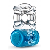 Синее эрекционное виброкольцо One Night Stand Vibrating C-Ring - Blush Novelties - в Жуковском купить с доставкой