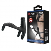Черная вибронасадка на пенис Vibrating Penis Sling - Baile - в Жуковском купить с доставкой