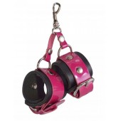 Розово-черный брелок  Наручники - Sitabella - купить с доставкой в Жуковском