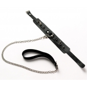 Черный ошейник с шипами и поводком - Crazy Handmade - купить с доставкой в Жуковском