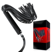 Черная кожаная плеть-флоггер - 84 см. - Notabu - купить с доставкой в Жуковском