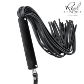 Черная кожаная плеть-флоггер - 84 см. - Notabu - купить с доставкой в Жуковском