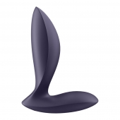 Фиолетовый анальный вибростимулятор Power Plug - Satisfyer - в Жуковском купить с доставкой