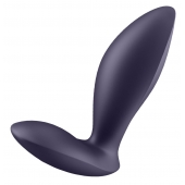 Фиолетовый анальный вибростимулятор Power Plug - Satisfyer - в Жуковском купить с доставкой