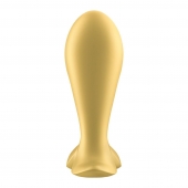 Золотистый анальный вибростимулятор Intensity Plug - Satisfyer - в Жуковском купить с доставкой