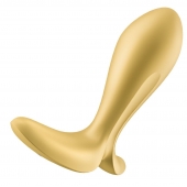 Золотистый анальный вибростимулятор Intensity Plug - Satisfyer - в Жуковском купить с доставкой