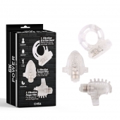 Набор из 3 прозрачных эрекционных колец с вибрацией Teasers Ring Kit - Chisa - в Жуковском купить с доставкой