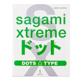 Презерватив Sagami Xtreme Type-E с точками - 1 шт. - Sagami - купить с доставкой в Жуковском