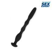 Черный силиконовый уретральный стимулятор - 10 см. - Sex Expert - купить с доставкой в Жуковском