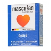 Презервативы с пупырышками Masculan Dotted - 3 шт. - Masculan - купить с доставкой в Жуковском