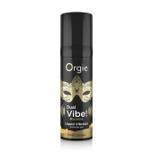 Съедобный гель Dual Vibe Pina Colada с эффектом вибрации и вкусом коктейля пина колада - 15 мл. - ORGIE - купить с доставкой в Жуковском