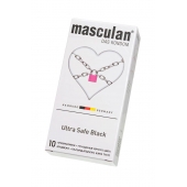 Ультрапрочные презервативы Masculan Ultra Safe Black - 10 шт. - Masculan - купить с доставкой в Жуковском