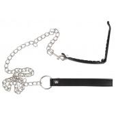 Зажим для половых губ с поводком Pussy Clamp With A Leash - Orion - купить с доставкой в Жуковском