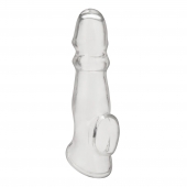 Прозрачная насадка для пениса Girthy Penis Enhancing Sleeve Extension - 17,1 см. - BlueLine - в Жуковском купить с доставкой