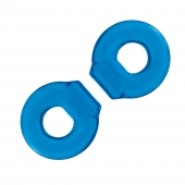 Комплект из двух колец для пениса 2-Pack Ultra-Stretch Stamina Endurance Ring - BlueLine - в Жуковском купить с доставкой