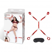 Красная фиксация на матрас Classic Bedspreader - Lux Fetish - купить с доставкой в Жуковском