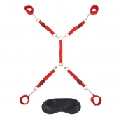 Красная фиксация на матрас Classic Bedspreader - Lux Fetish - купить с доставкой в Жуковском