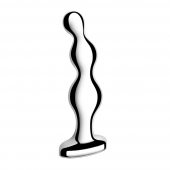 Стальной анальный фаллоимитатор для простаты Stainless Steel Anal Beads - 13 см. - b-Vibe - в Жуковском купить с доставкой