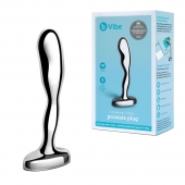 Стальной стимулятор простаты Stainless Steel Prostate Plug - 11,5 см. - b-Vibe - в Жуковском купить с доставкой