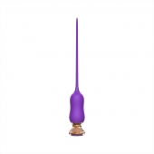Фиолетовый тонкий стимулятор Nipple Vibrator - 23 см. - I-MOON - купить с доставкой в Жуковском