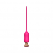 Розовый тонкий стимулятор Nipple Vibrator - 23 см. - I-MOON - купить с доставкой в Жуковском
