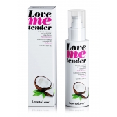 Съедобное согревающее массажное масло Love Me Tender Cocos с ароматом кокоса - 100 мл. - Love to Love - купить с доставкой в Жуковском