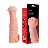 Телесная фантазийная насадка на член Cock Sleeve Size L - KOKOS - в Жуковском купить с доставкой