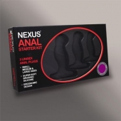 Набор из 3 массажеров простаты чёрного цвета NEXUS ANAL STARTER KIT - Nexus Range - в Жуковском купить с доставкой