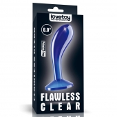 Синяя анальная втулка Flawless Clear Prostate Plug 6.0 - 15 см. - Lovetoy - в Жуковском купить с доставкой