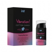 Жидкий вибратор Vibration Cotton Candy с ароматом сахарной ваты - 15 мл. - INTT - купить с доставкой в Жуковском