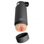 Серый мастурбатор в виде бутылки F*ck Flask - Pipedream - в Жуковском купить с доставкой