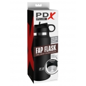Черный мастурбатор в виде бутылки Fap Flask - Pipedream - в Жуковском купить с доставкой