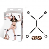 Леопардовая фиксация на матрас для рук и ног Classic Bedspreader - Lux Fetish - купить с доставкой в Жуковском