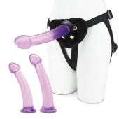 Тренировочный набор с тремя насадками Pegging Training Set - Lux Fetish - купить с доставкой в Жуковском